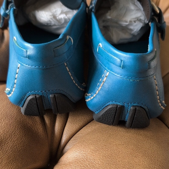 Salvatore Ferragamo Cabo 2 Driving Loafers In Cerulean Blue main image 8